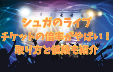 シュガのライブ日本のチケットの倍率がやばい！取り方と値段も紹介
