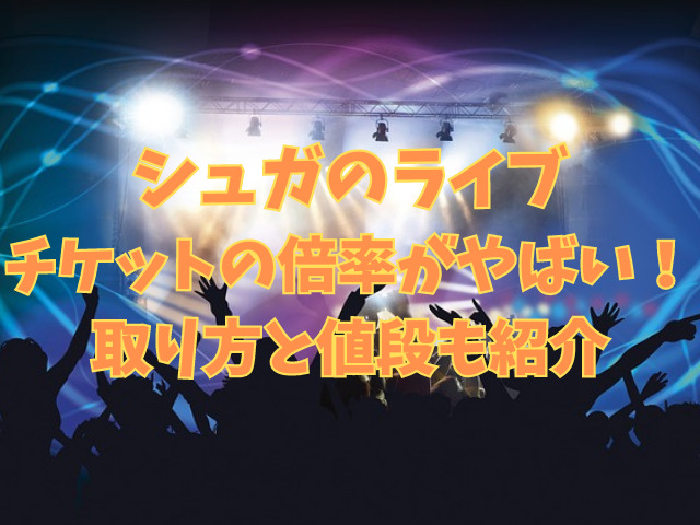 シュガのライブ日本のチケットの倍率がやばい！取り方と値段も紹介