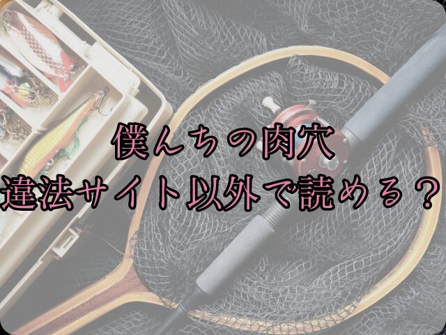 僕んちの肉穴をhitomiで読むのは危ない！違法サイト以外で読める？